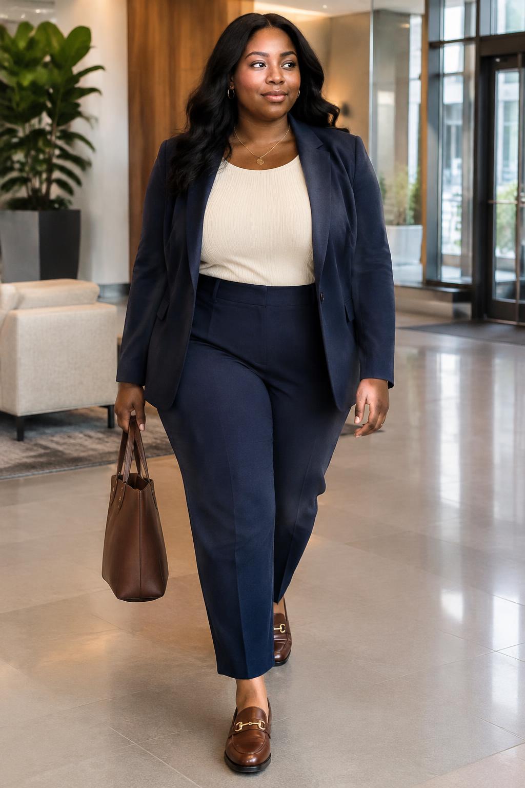 The Navy Pantsuit